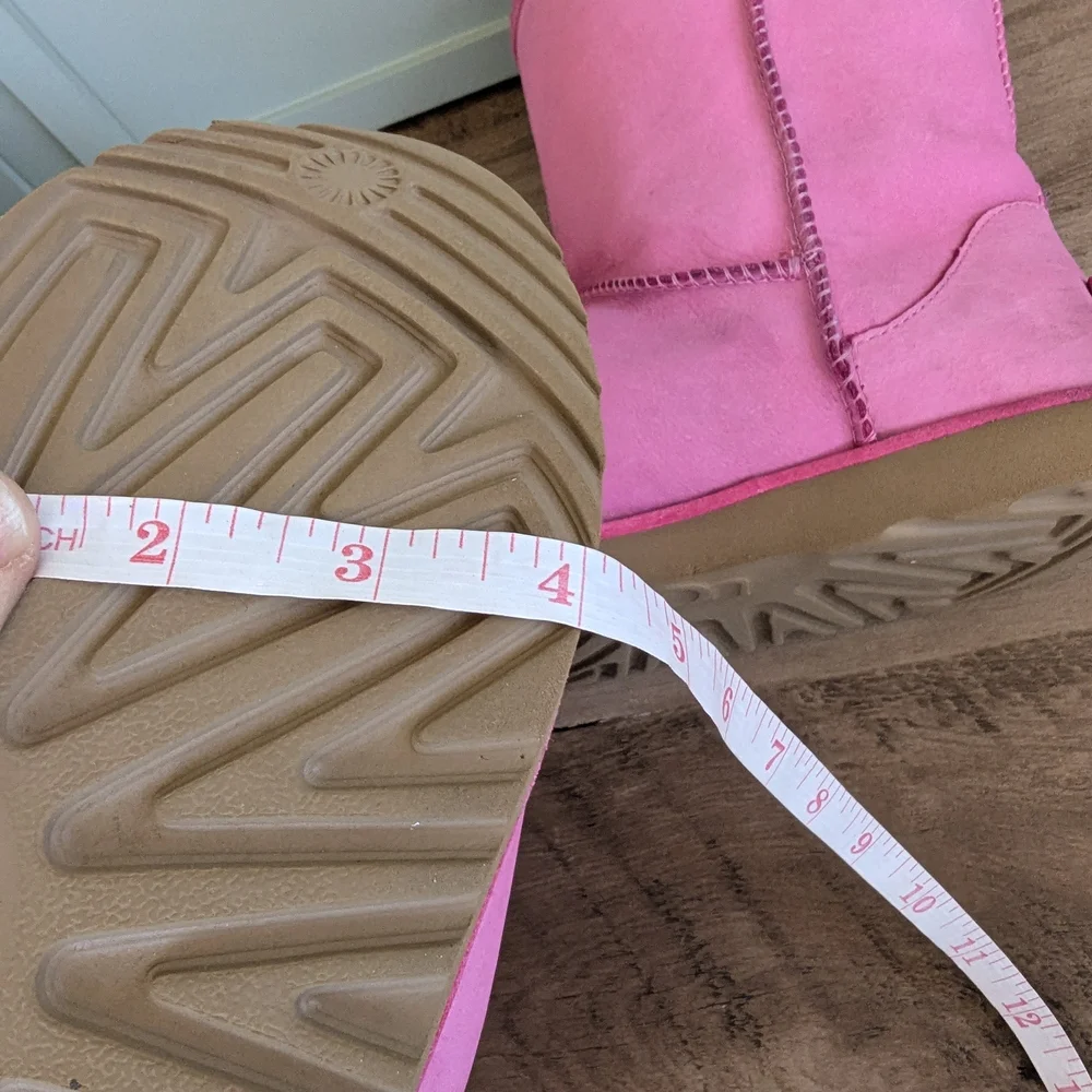 UGG Pink Shearling-Lined Short Boot